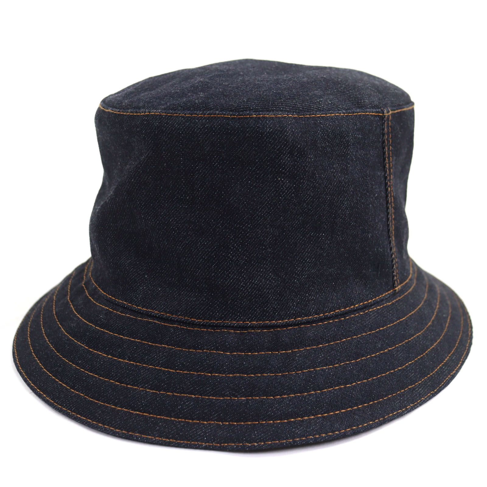 極美品▽HERMES エルメス コットン100% Hロゴ刺繍 デニム 帽子