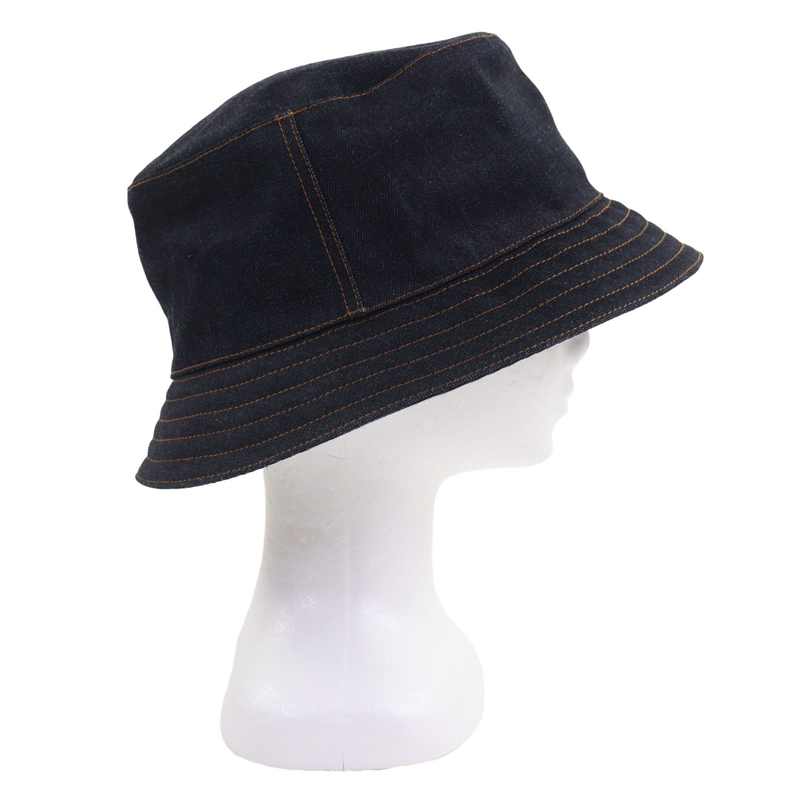 美品！　エルメス　バケットハット　デニム生地　セリエ　58サイズ エルメス(HERMES)エルメス セリエデニムハット ハット 帽子 レディース