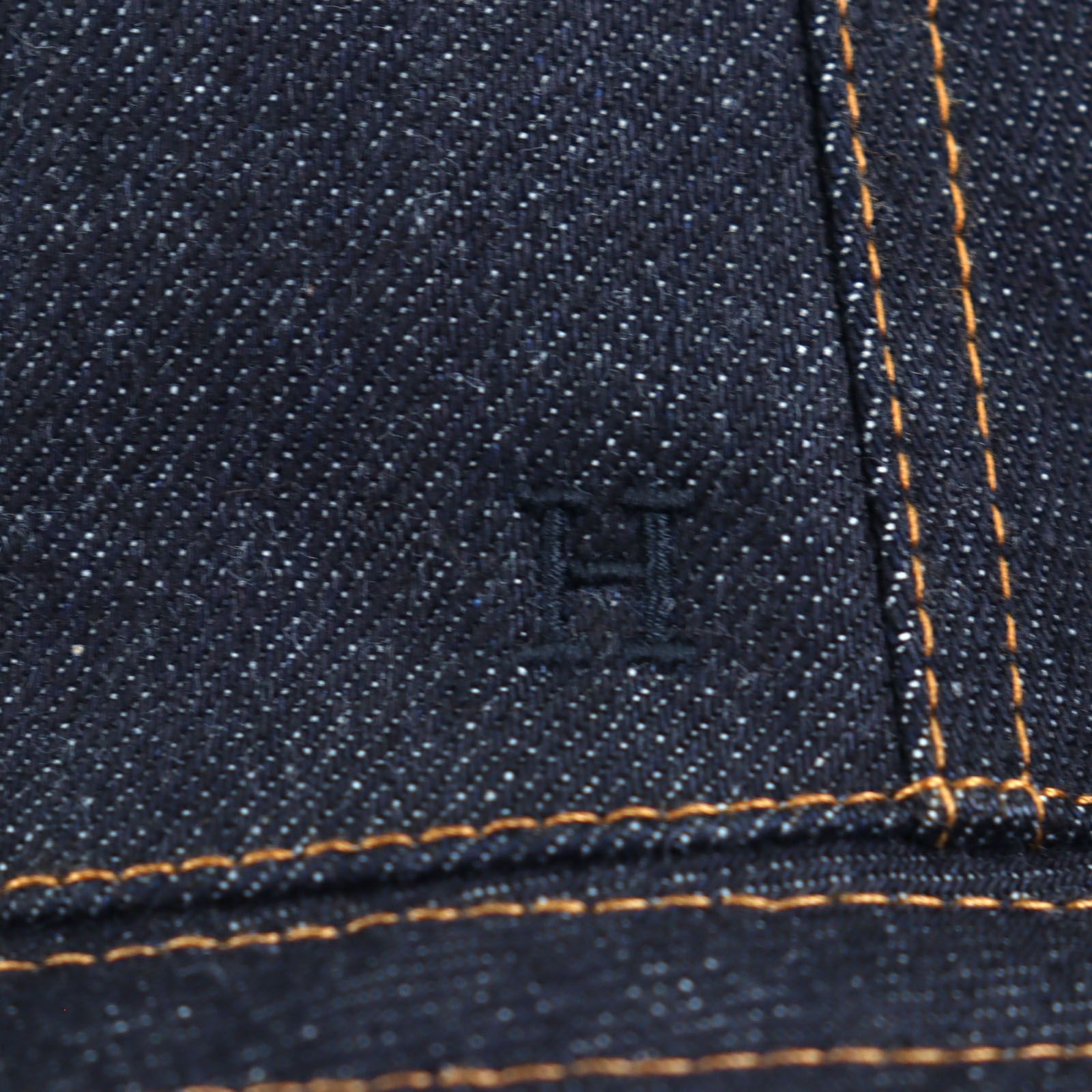 極美品▼HERMES エルメス コットン100% Hロゴ刺繍 デニム 帽子 バケットハット インディゴ 60 保存袋付き フランス製 正規品 メンズ 極美品▽HERMES エルメス コットン100% Hロゴ刺繍 デニム 帽子