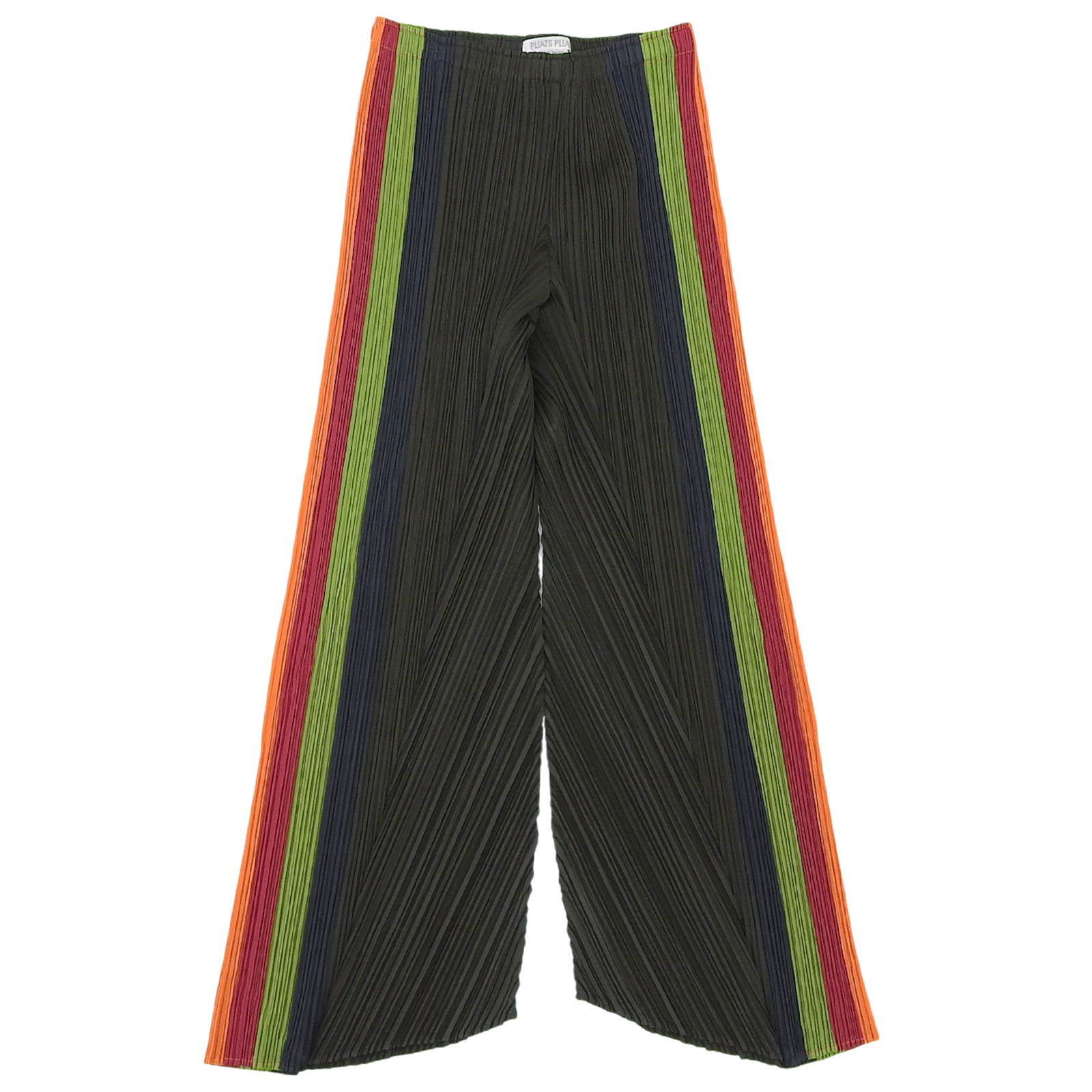 PLEATS PLEASE プリーツプリーズ イッセイミヤケ PP 23-JF 683 サイドライン プリーツ ワイドパンツ マルチ 1 レディース