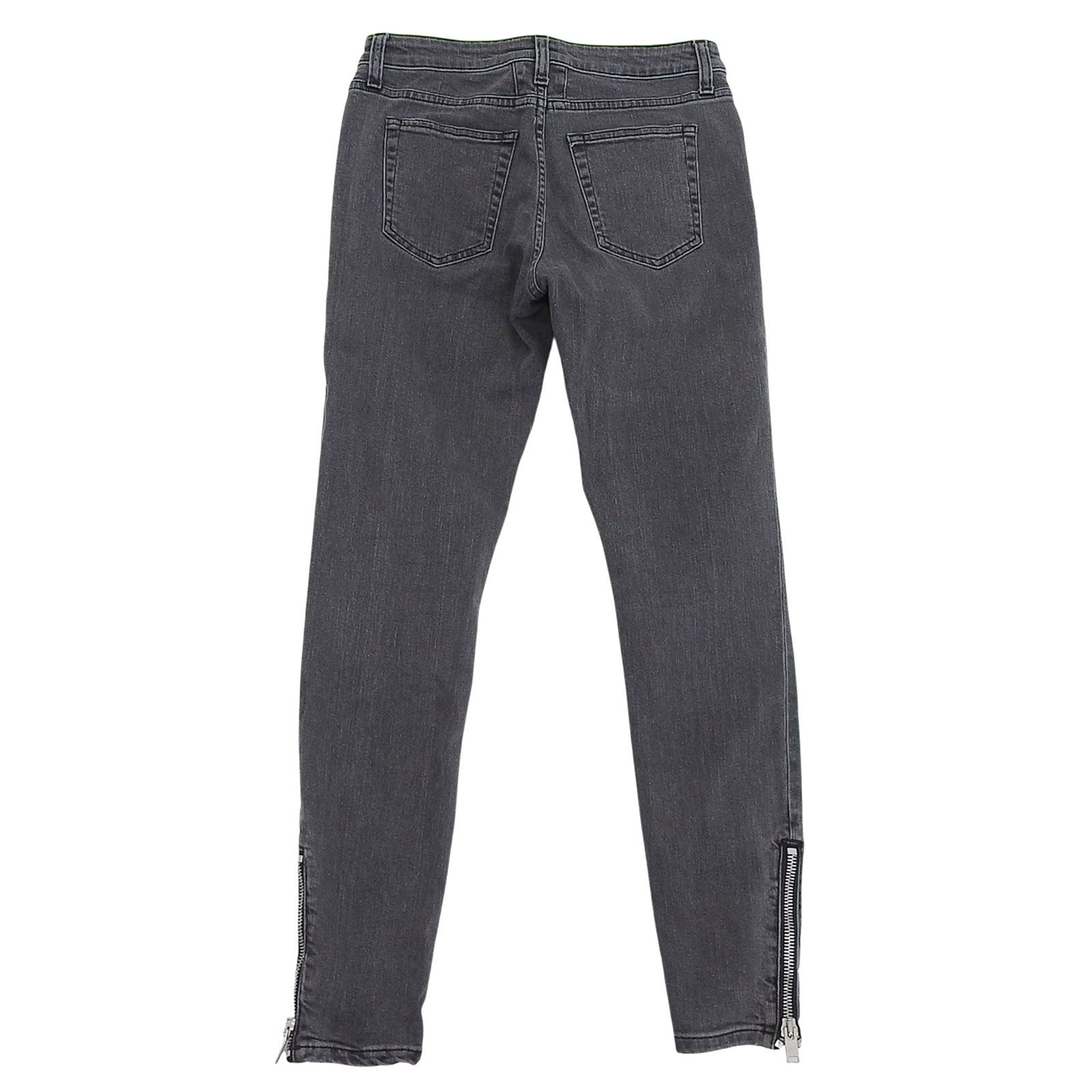 SAINT LAURENT PARIS サンローランパリ 2013年製 D 02 W SK-MW エディ期 裾ジップ っブラックデニムパンツ 28 イタリア製 レディース