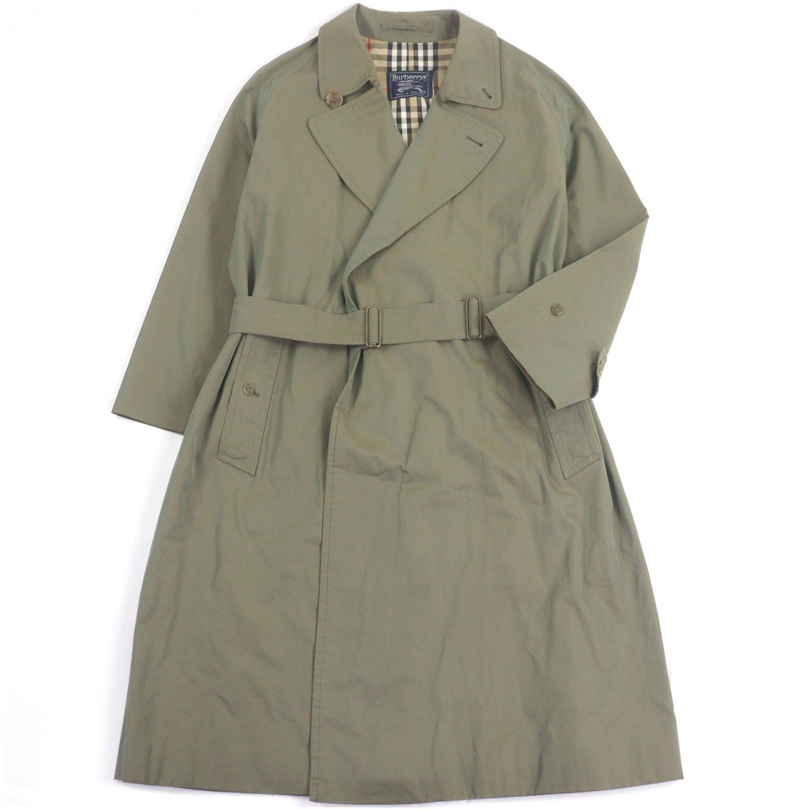 ●Burberrys・バーバリーズ●トレンチコート●裏ノバチェック●ビンテージ品 良品□Burberrys バーバリー ヴィンテージ 裏ノバチェック柄 1984年製