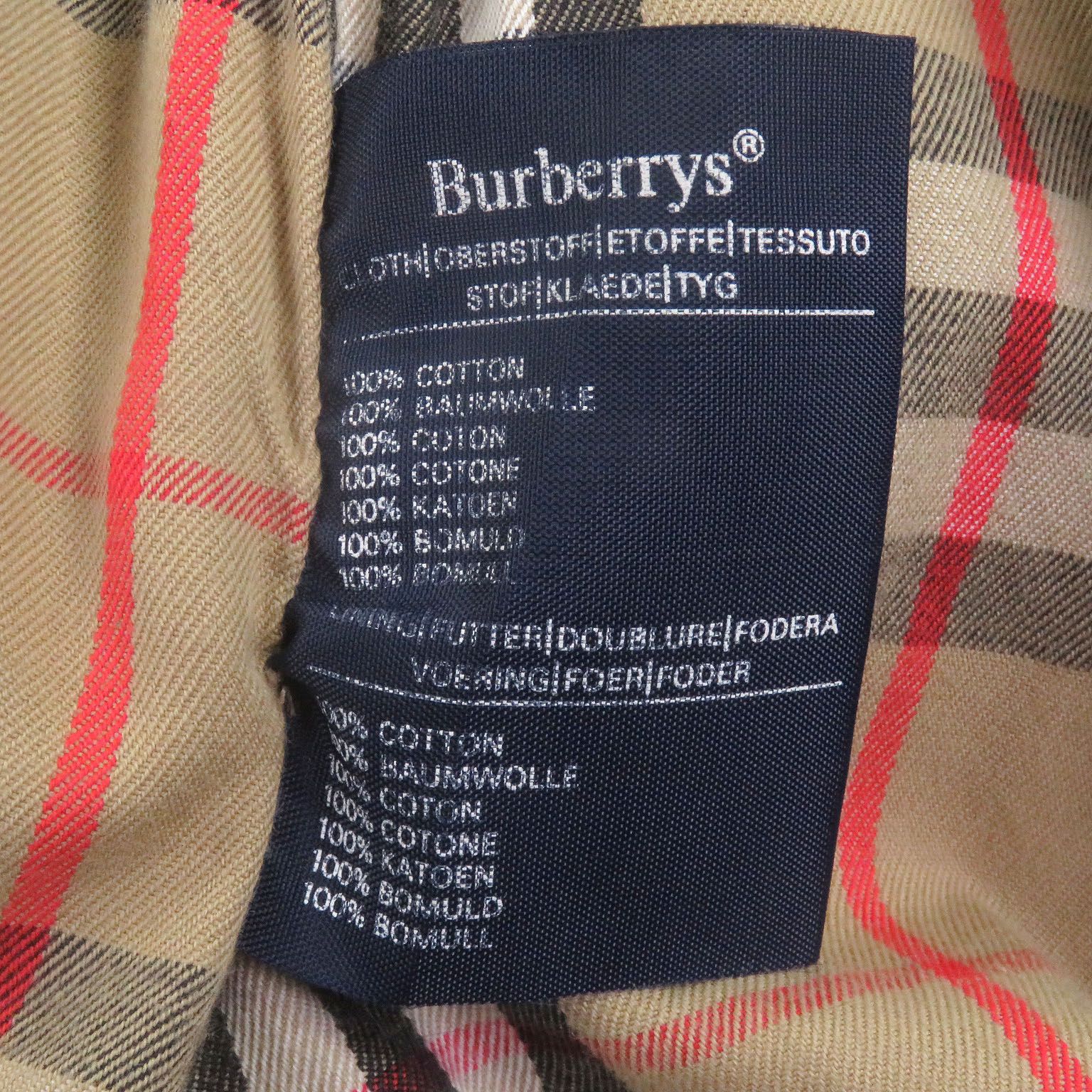 良品□Burberrys バーバリー ヴィンテージ 裏ノバチェック柄 1984年製