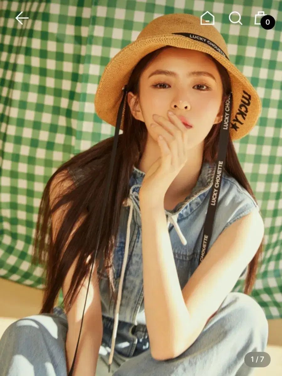 ラフィアハット シュエ뜨 ストラップ