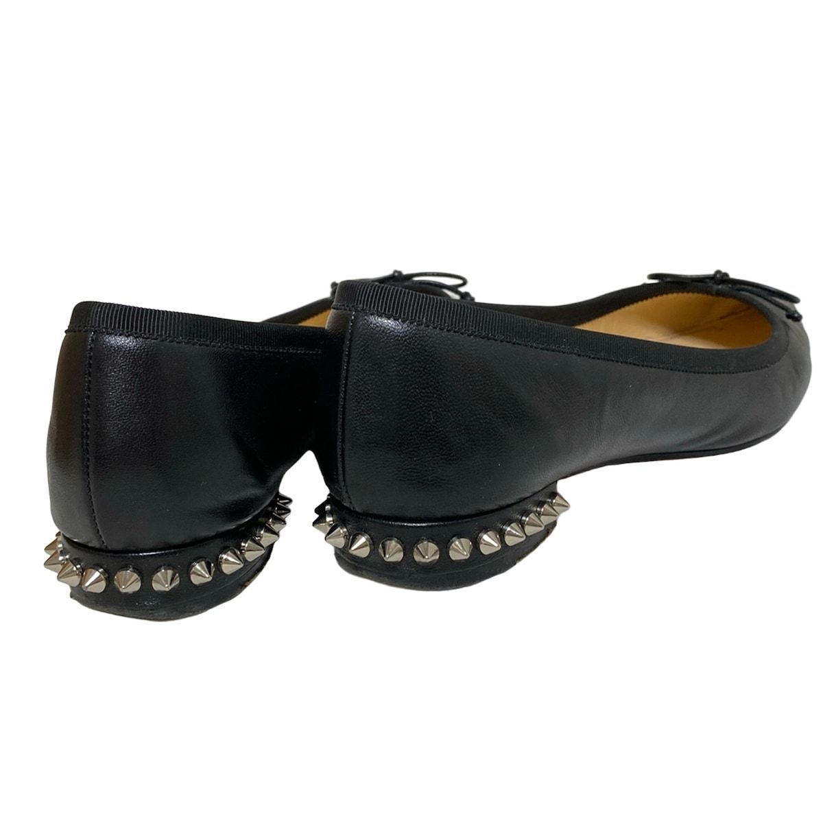 クリスチャンルブタン　フラットシューズ　スパイクスタッズ　36 23cm クリスチャンルブタン フラットシューズ スパイクスタッズ 36 23cm