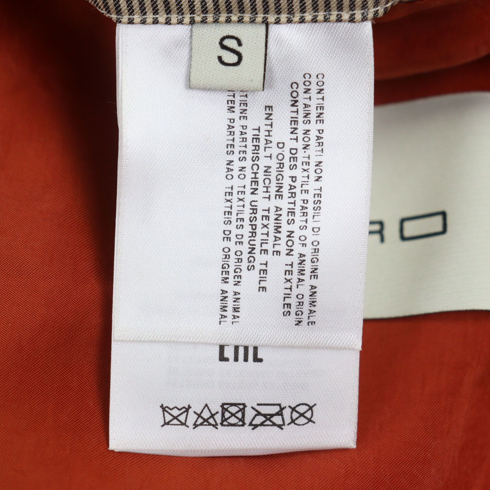 美品▽ETRO エトロ 21SS ヤギ革 ゴートスキン ペイズリー柄 ロゴ入り