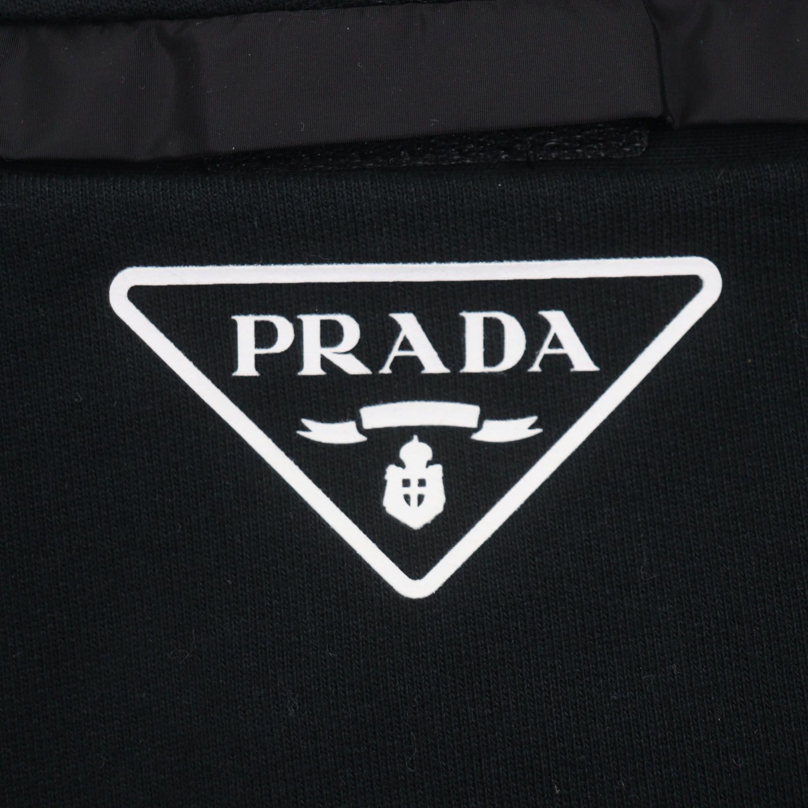 美品▽PRADA プラダ 2022年製 UJP201 コットン100% トライアングルロゴ