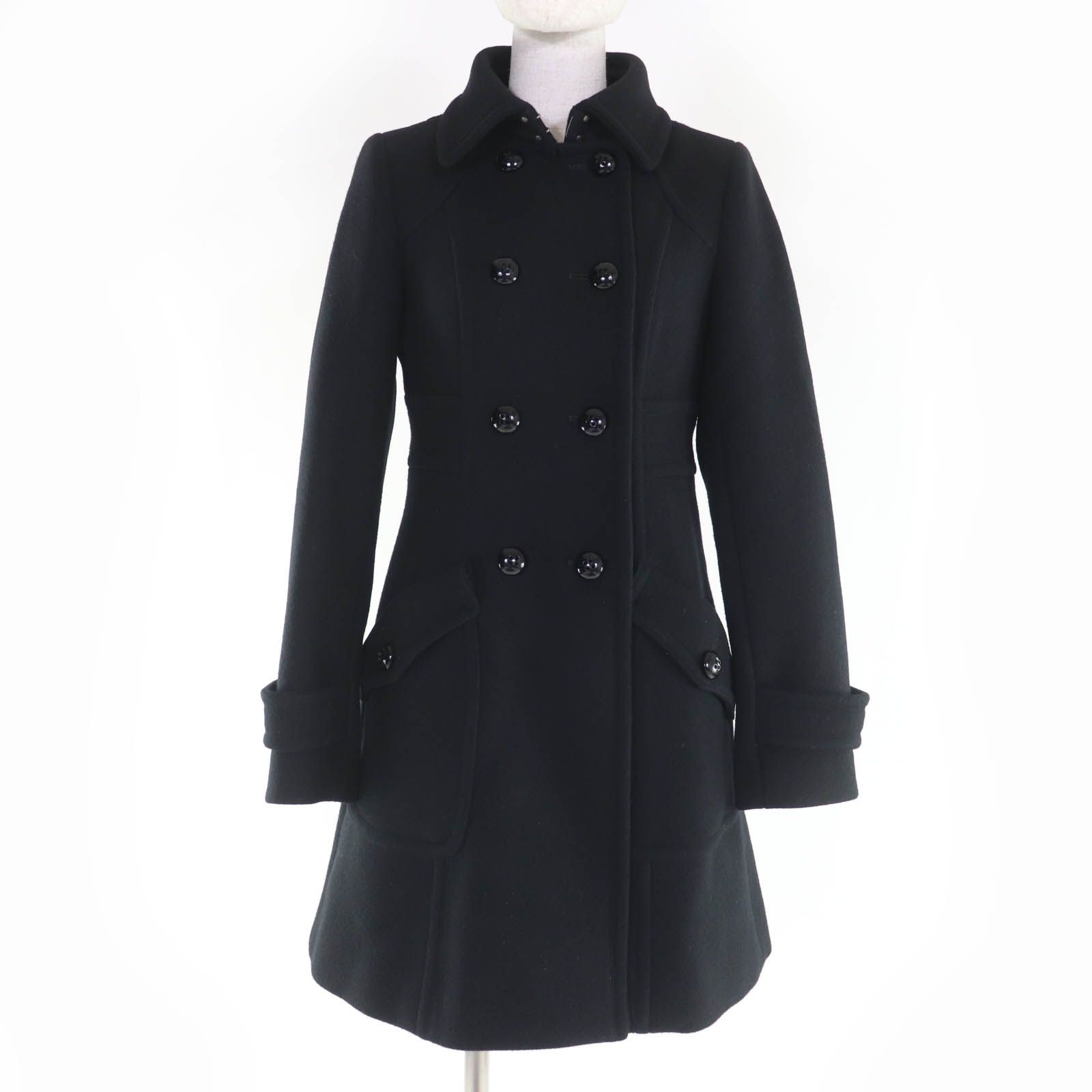 美品☆BURBERRY BLUE LABEL バーバリーブルーレーベル ウール ロゴ