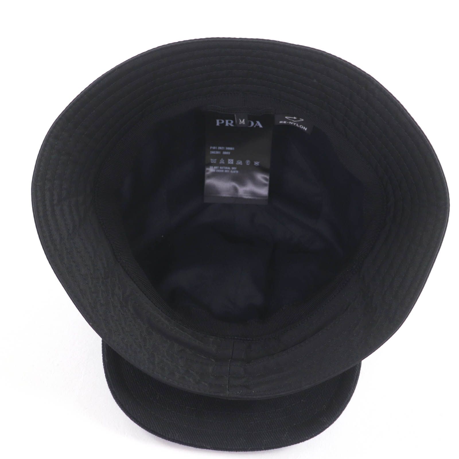 美品☆PRADA プラダ 2HC281 トライアングルロゴ Re-Nylon バケット