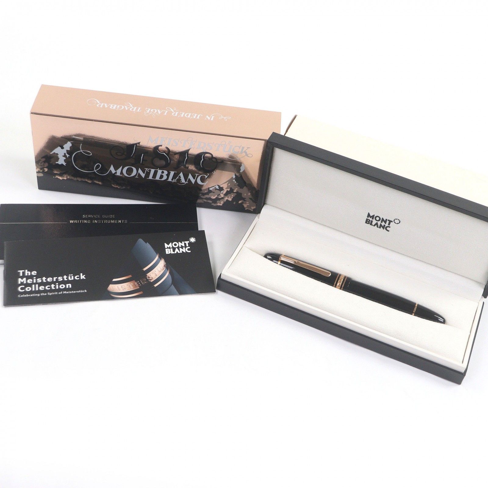 モンブラン マイスターシュテュック 149 90周年 ペン先18 K Mニブ 万年筆 ブラック レッドゴールド 箱 ケース付き ドイツ製 メンズ