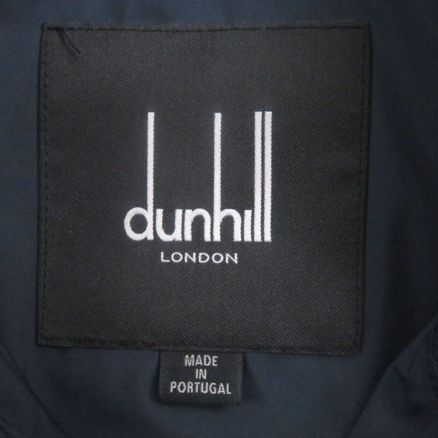 dunhill ダンヒル ジップ　ジャケット 美品□Dunhill ダンヒル 無地 ダブルジップ スイングトップ ナイロン