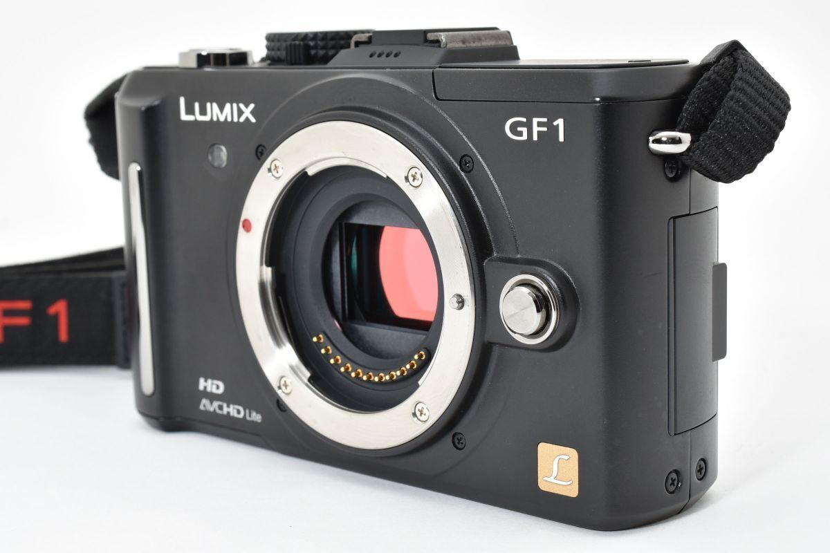 ショット数1064回 Panasonic LUMIX DMC GF 1 ブラック ボディ AYM 5097 101