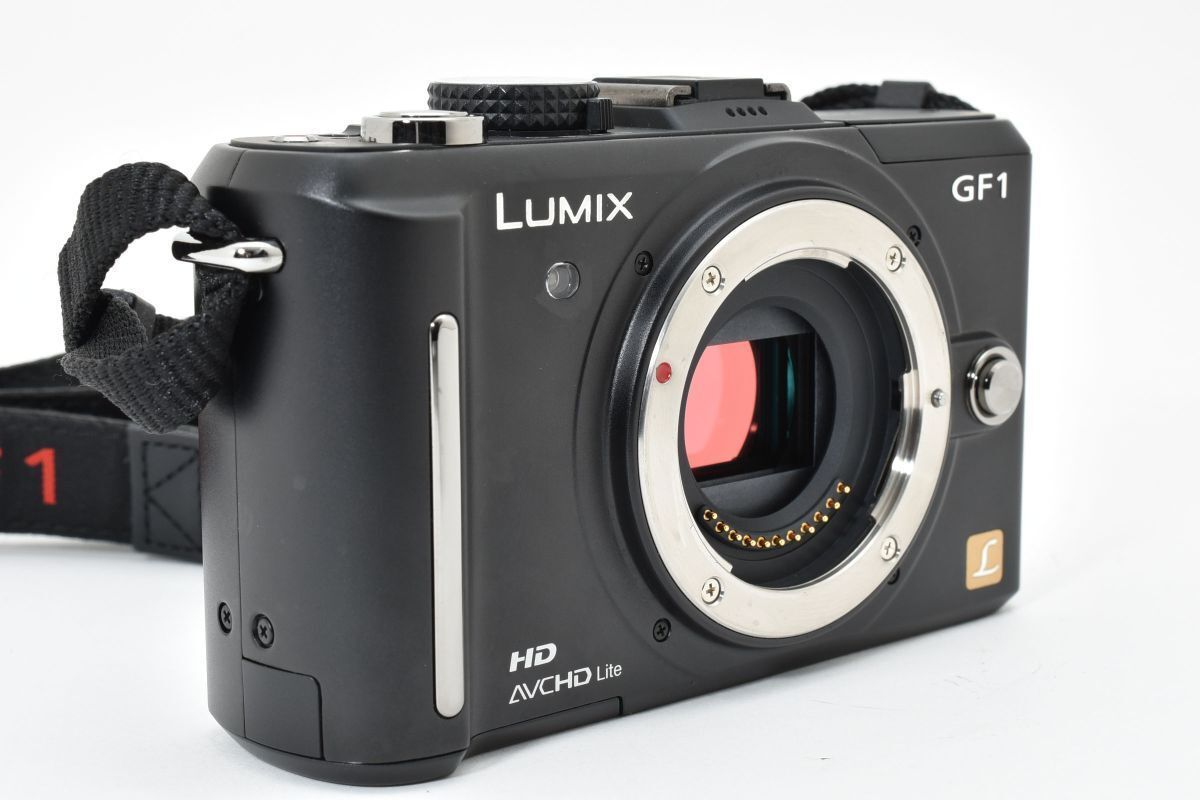  ショット数1064回 Panasonic LUMIX DMC GF 1 ブラック ボディ AYM 5097 101 ミラーレス一眼 デジタルカメラ