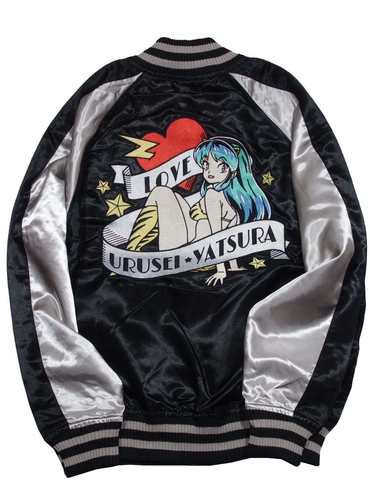 うる星やつら 高橋留美子 ラムちゃん 刺繍 スカジャン キャラ 漫画 アニメ M ブラック