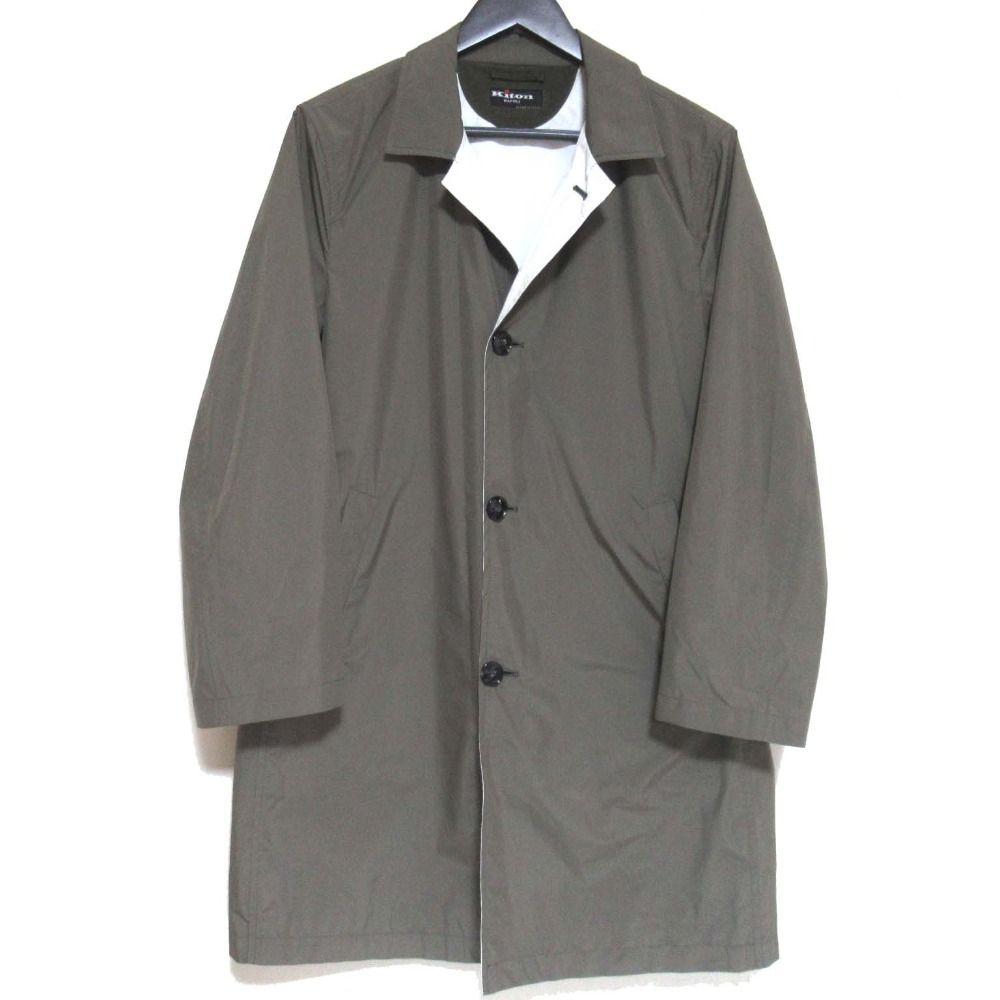 美品 Kiton NAPOLI キートンナポリ パッカブル シングル ステンカラー 