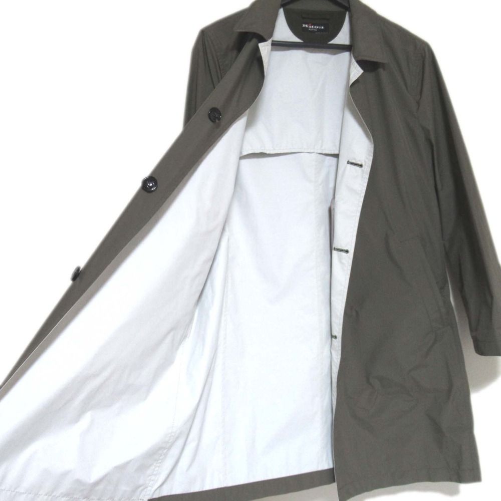 美品 Kiton NAPOLI キートンナポリ パッカブル シングル ステンカラー 
