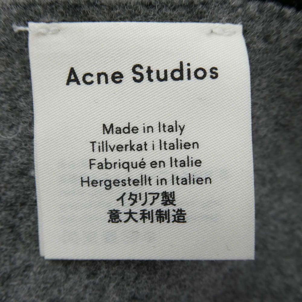 ACNE STUDIOS アクネストゥディオズ ロゴ ウール フリンジ マフラー
