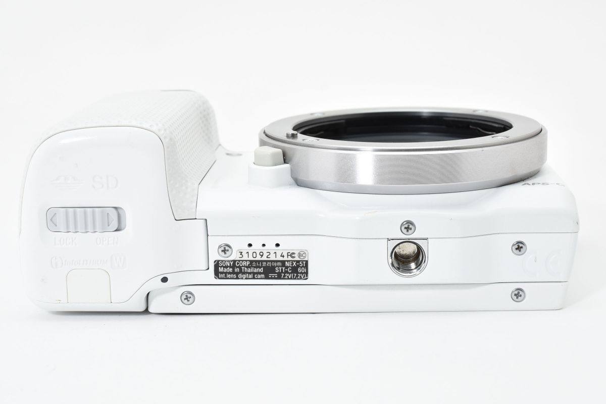 ショット数1229回 美品 SONY NEX-5T ホワイト ボディ AYM5121#106