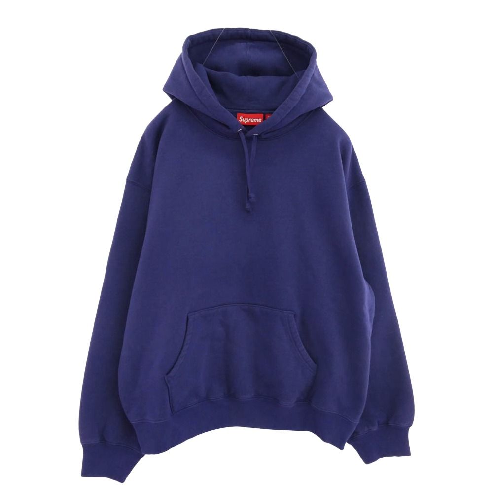 Supreme シュプリーム 25SS Frayed Hooded Sweatshirt フレイド フーデッド スウェットシャツ フーディー パーカー パープル系 L【中古】