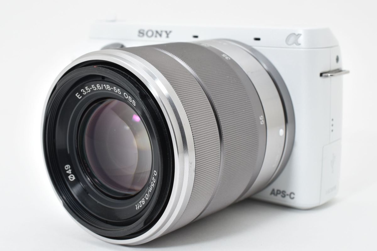 ショット数608回 ソニー SONY NEX F 3 ホワイト E 18 55 mm 5 6 OSS AYM 5122 170