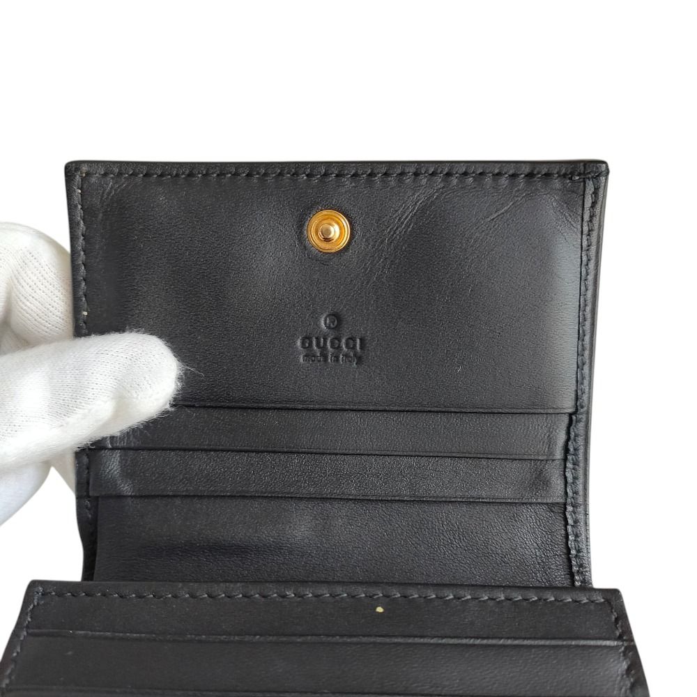 グッチ GGスプリーム コンパクトウォレット ミニ財布 508757 小銭入れ有 GUCCI（グッチ） 508757 GGスプリーム ビー 二つ折り財布（小銭入れ