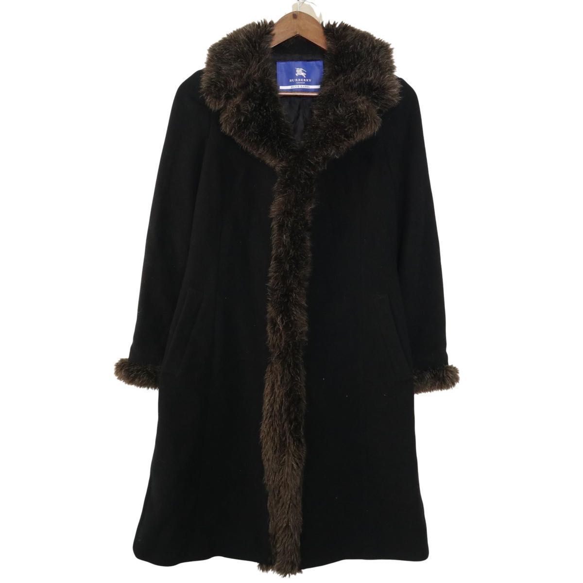 極美品】BURBERRY BLUE LABEL バーバリーブルーレーベル ファーコート