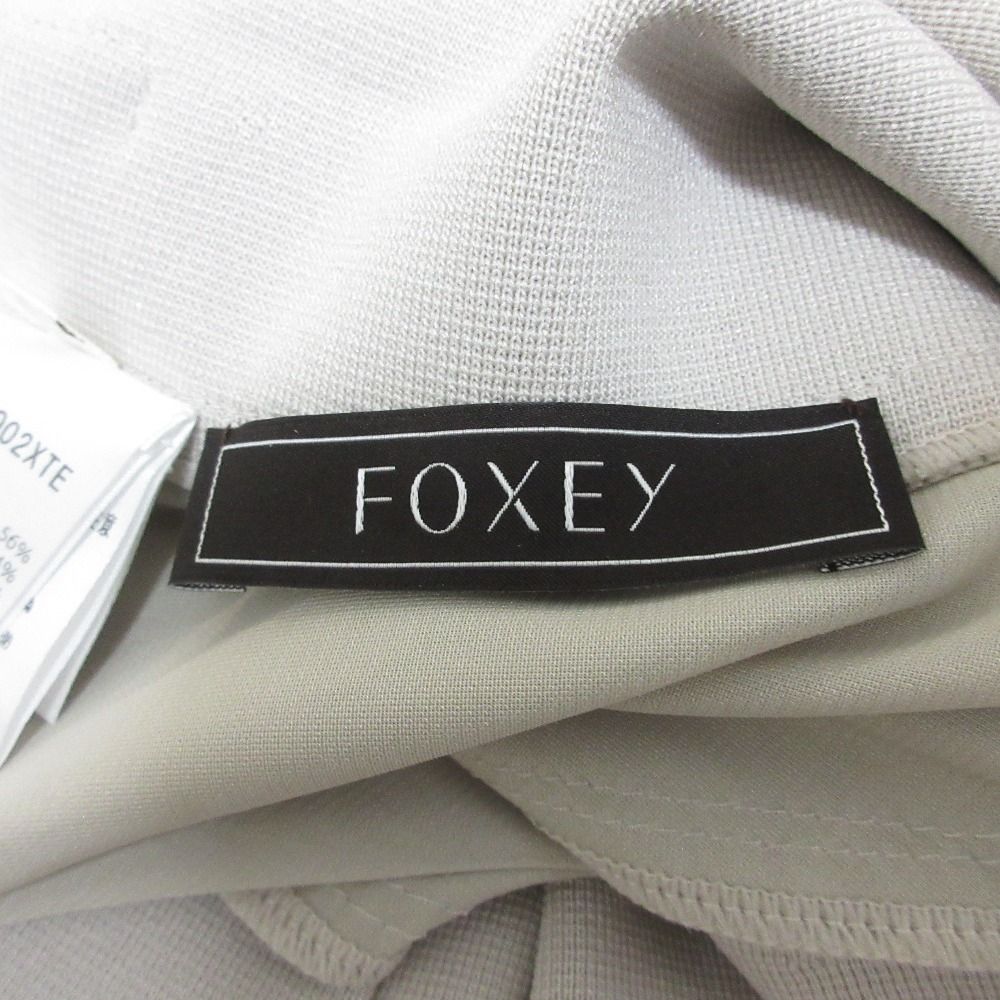 良品 FOXEY フォクシー 22年商品 Dress Aria 白襟 ノースリーブ ドレス