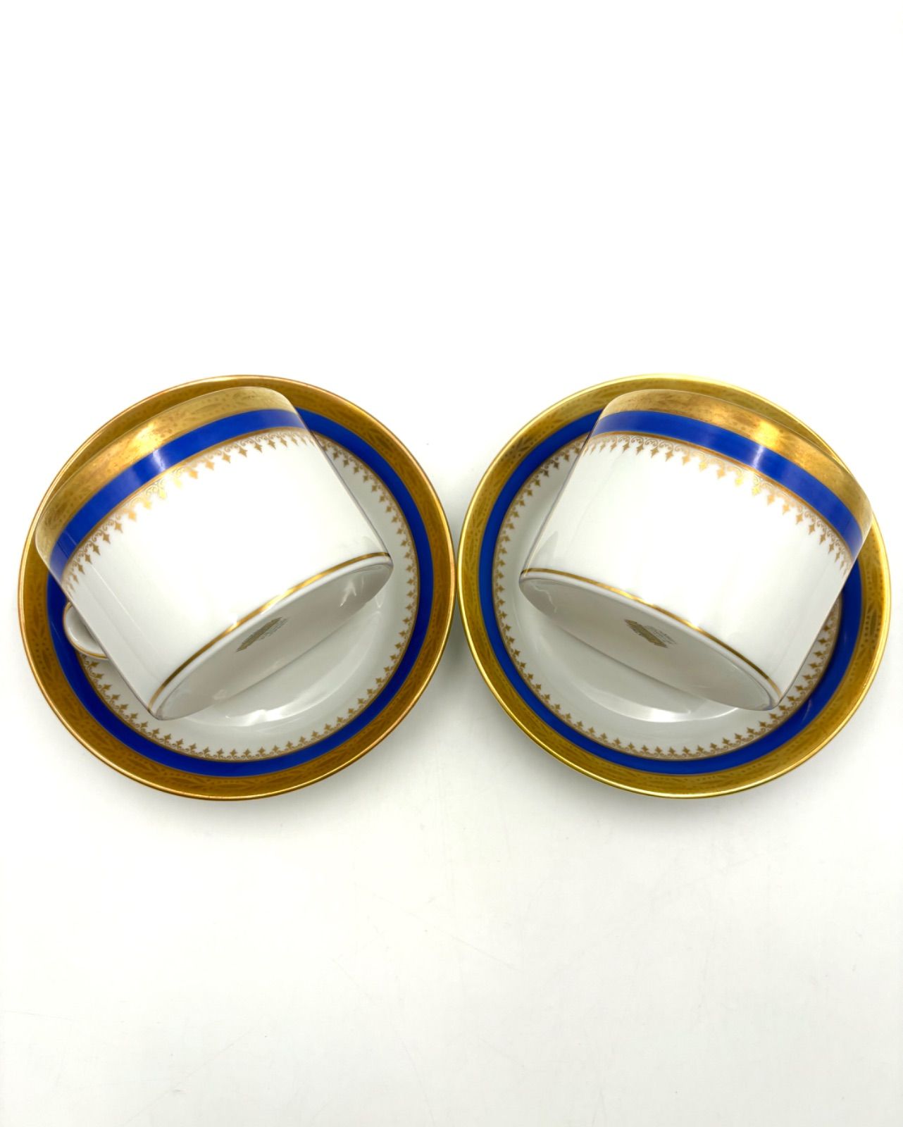 RichardGinori リチャードジノリ ブルー ゴールドライン カップ ソーサー 2客