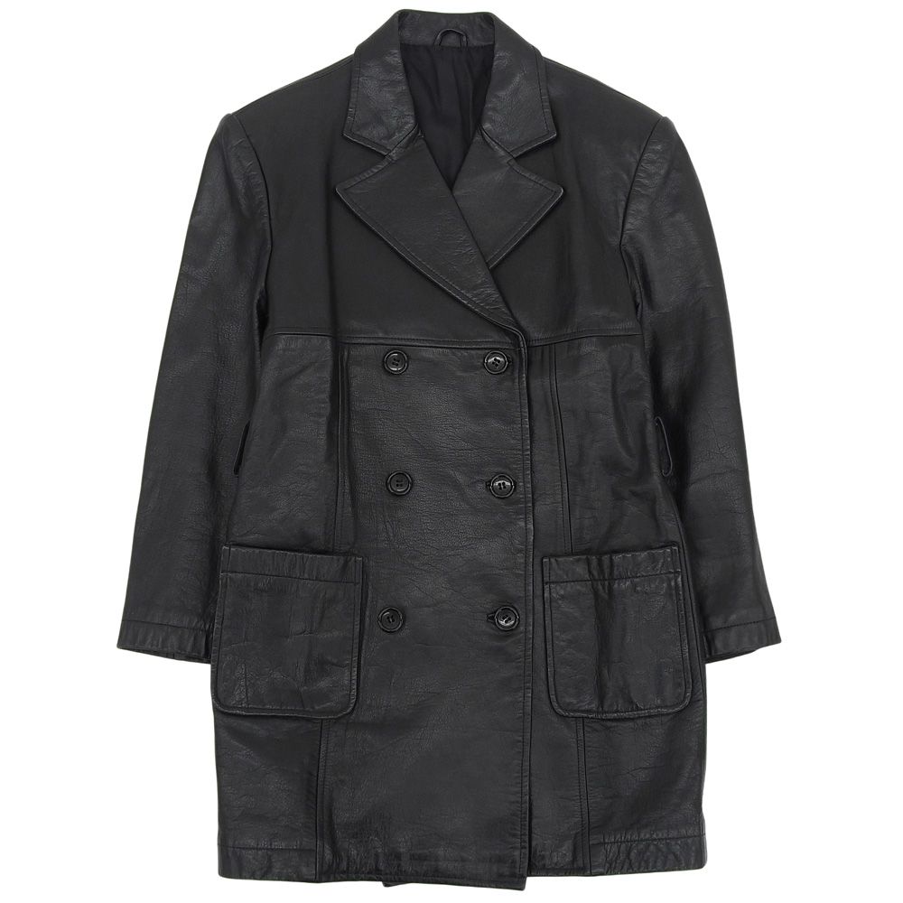 Y s for men ワイズフォーメン best e ダブル コート アウター メンズ レザー ブラック アーカイブ