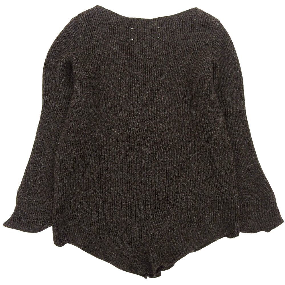 Maison Martin Margiela マルタンマルジェラ ミスディアナ ニットセーター トップス レディース アルパカ ウール ブラウン S 白タグ 2003 AW