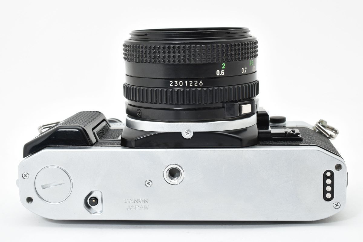 良品 Canon AE-1 PROGRAM シルバー + NEW FD 50mm F1.8 YM5131#66