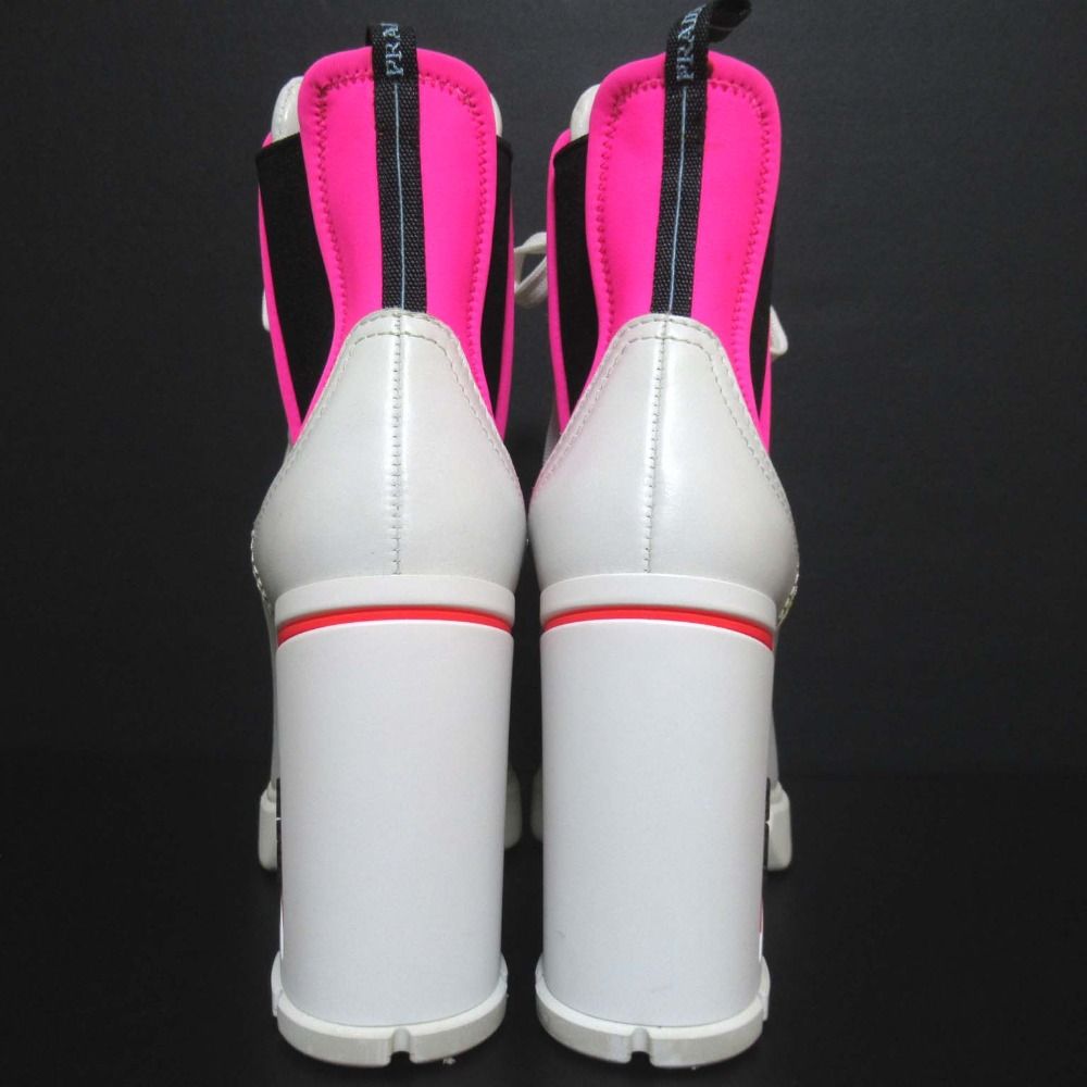 PRADA ヒール 白ピンク 23.5cm 2024 SS(春夏) PRADA(プラダ) パンプス(レディース) - 海外通販