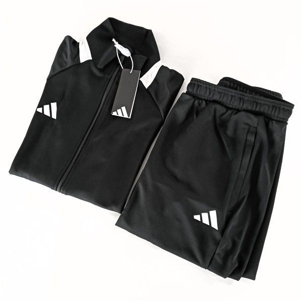 新品 adidas ジャージ上下 2XL 黒 セットアップ トラックスーツ - メルカリ