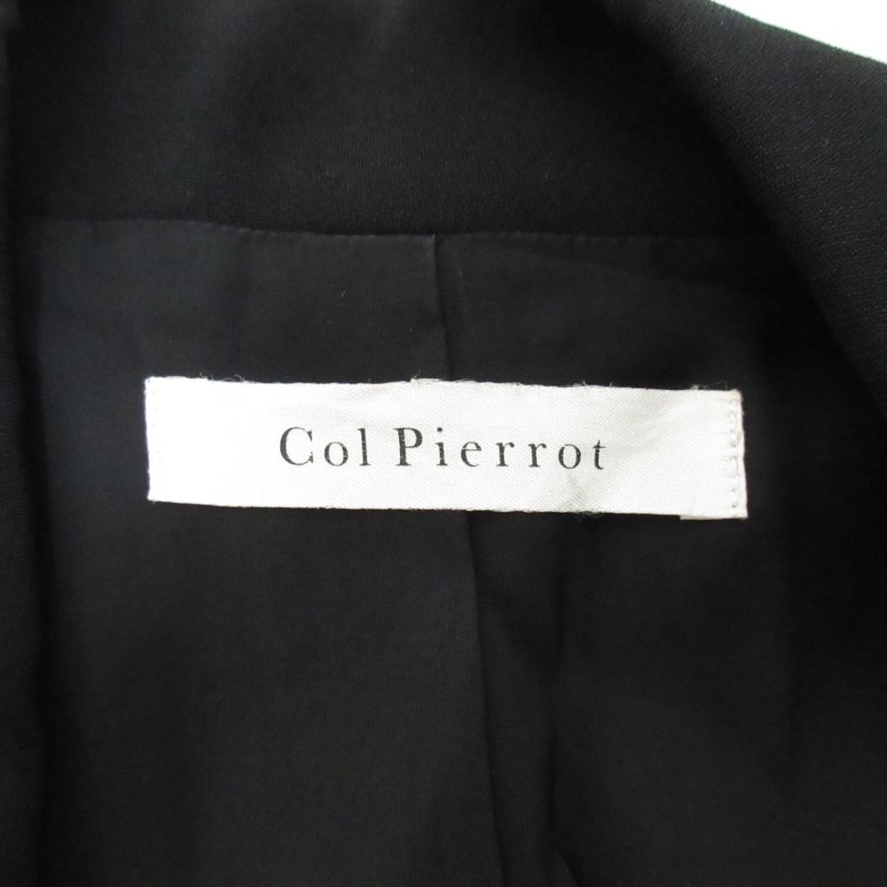 良品 23SS Col Pierrot コルピエロ エストネーション別注 テーラードジレ ダブルジレ ベスト サイズF ブラック レディース 古着 中古 USED 良品 23SS Col Pierrot コルピエロ エストネーション別注 テーラード