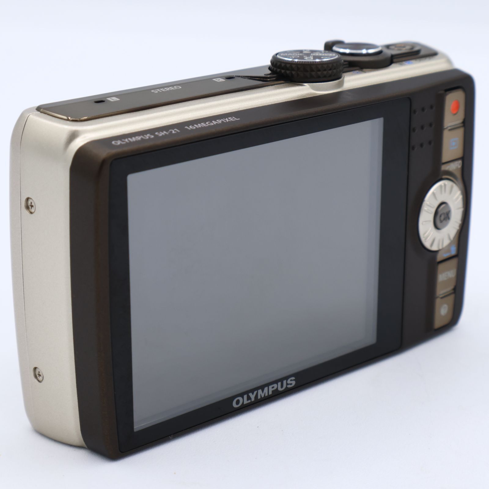 OLYMPUS SH-21 ゴールド 1600万画素 CMOS 光学12.5倍ズーム 広角24mm