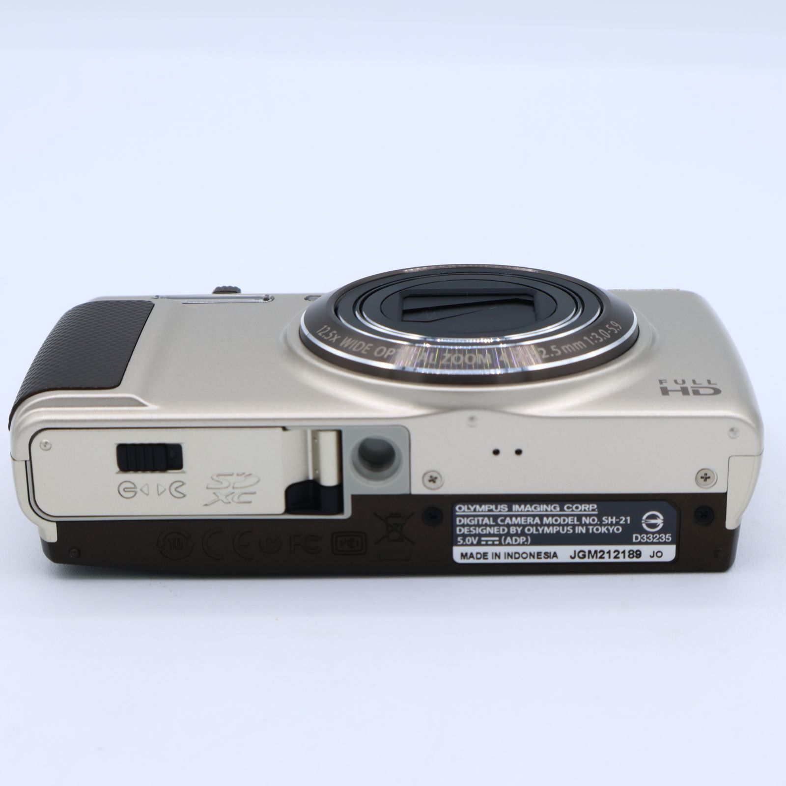 OLYMPUS SH-21 ゴールド 1600万画素 CMOS 光学12.5倍ズーム 広角24mm