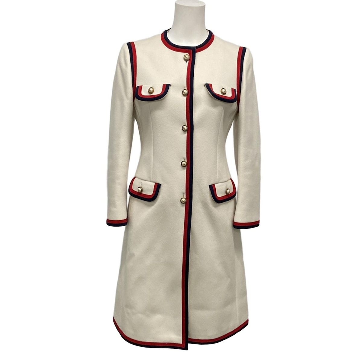 GUCCI(グッチ) コート サイズ38 M メンズ美品 - 544855 アイボリー