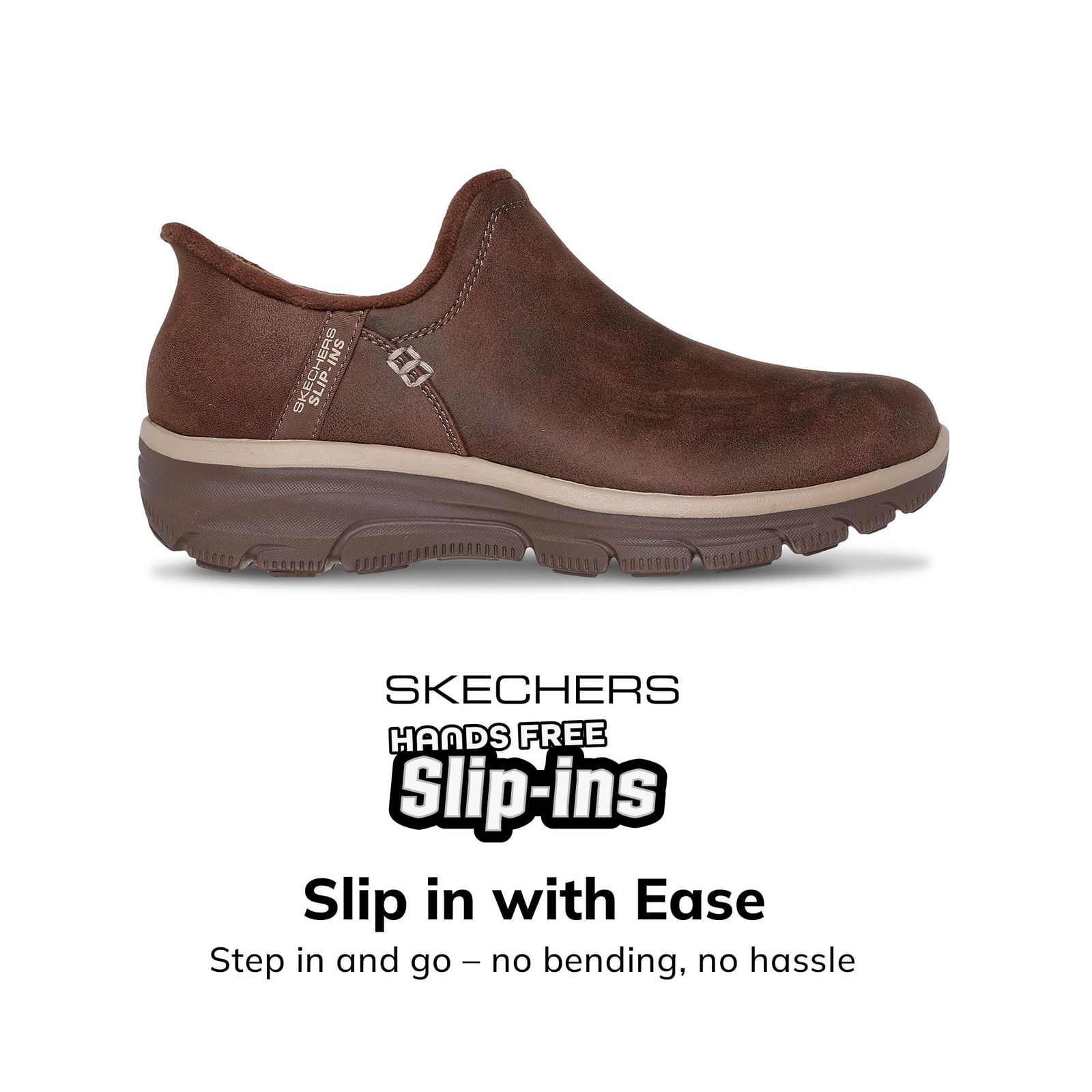 Skechers USA SlipIns Easy GoingModern Hour レディース スリッポン チョコレート 7 CHOC 24.0 cm