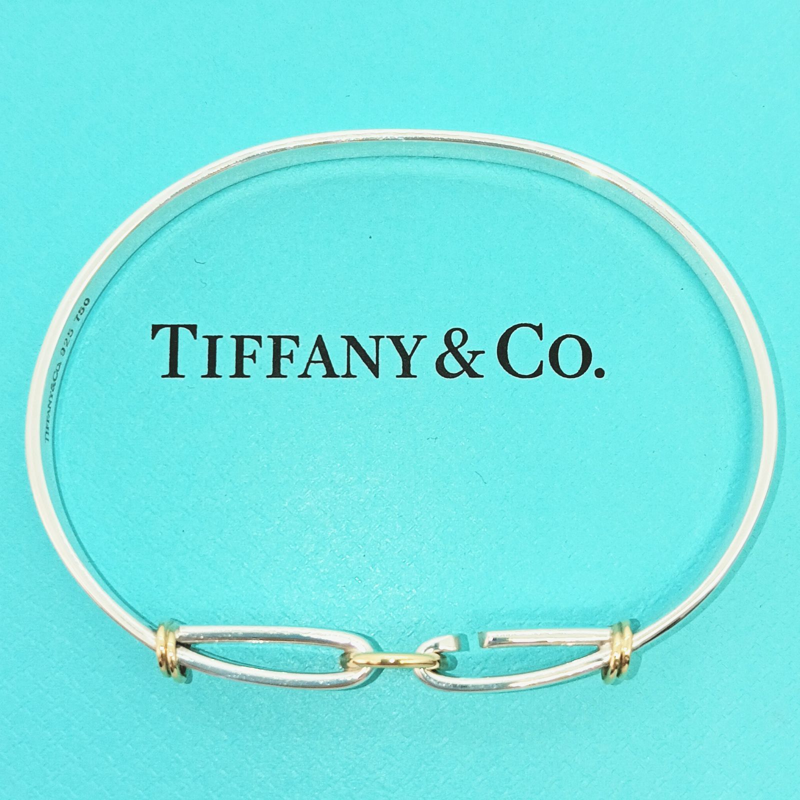 ティファニー TIFFANY サークルフック バングル SV YG コンビ ティファニー TIFFANY サークルフック バングル SV YG コンビ