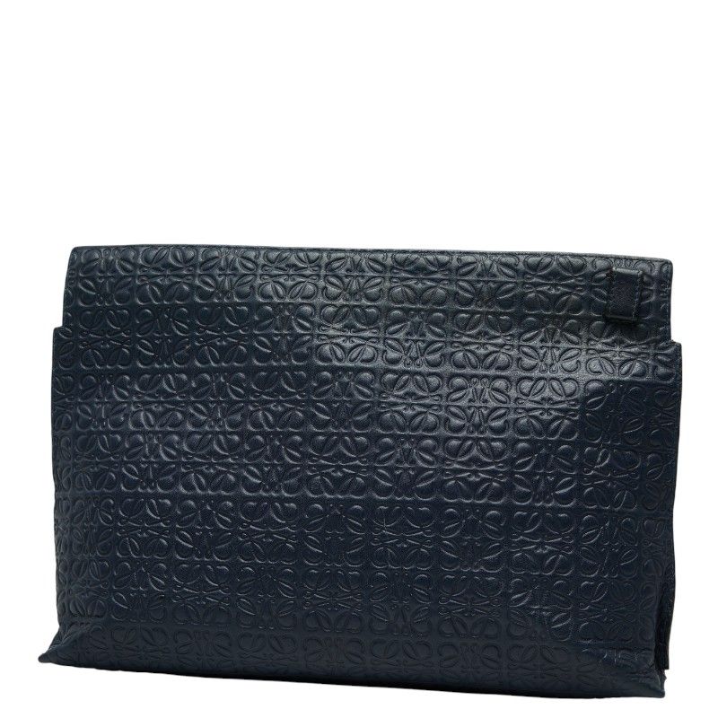 ロエベ アナグラム ネイビー レザー レディース LOEWE 1-0248312