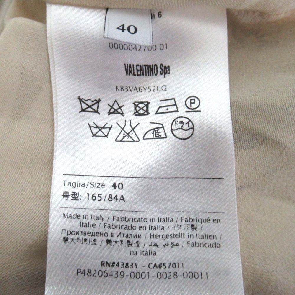 美品✨現行タグ VALENTINO シルクフラワー総レース 切替ドレス S XSサイズあり】フラワー刺繍レース×首元クロスフレアミニキャバドレス