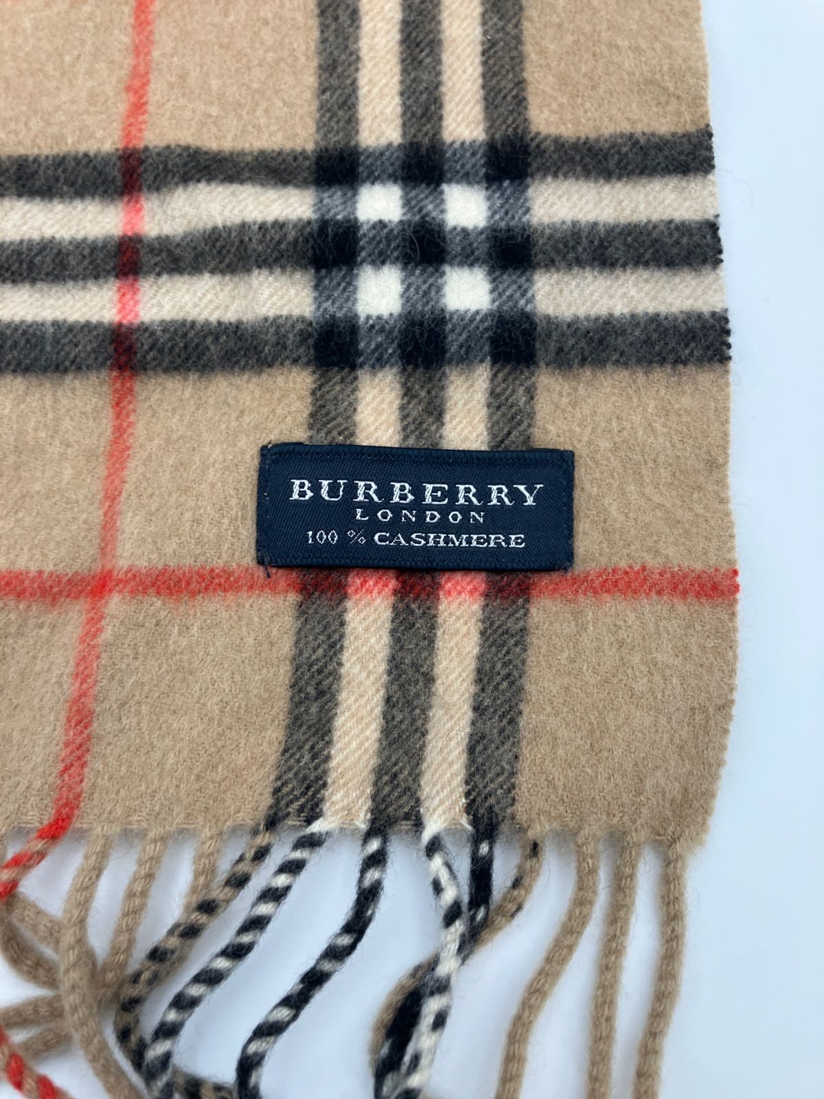 BURBERRY バーバリー マフラー ノバチェック カシミヤ 5454 - メルカリ