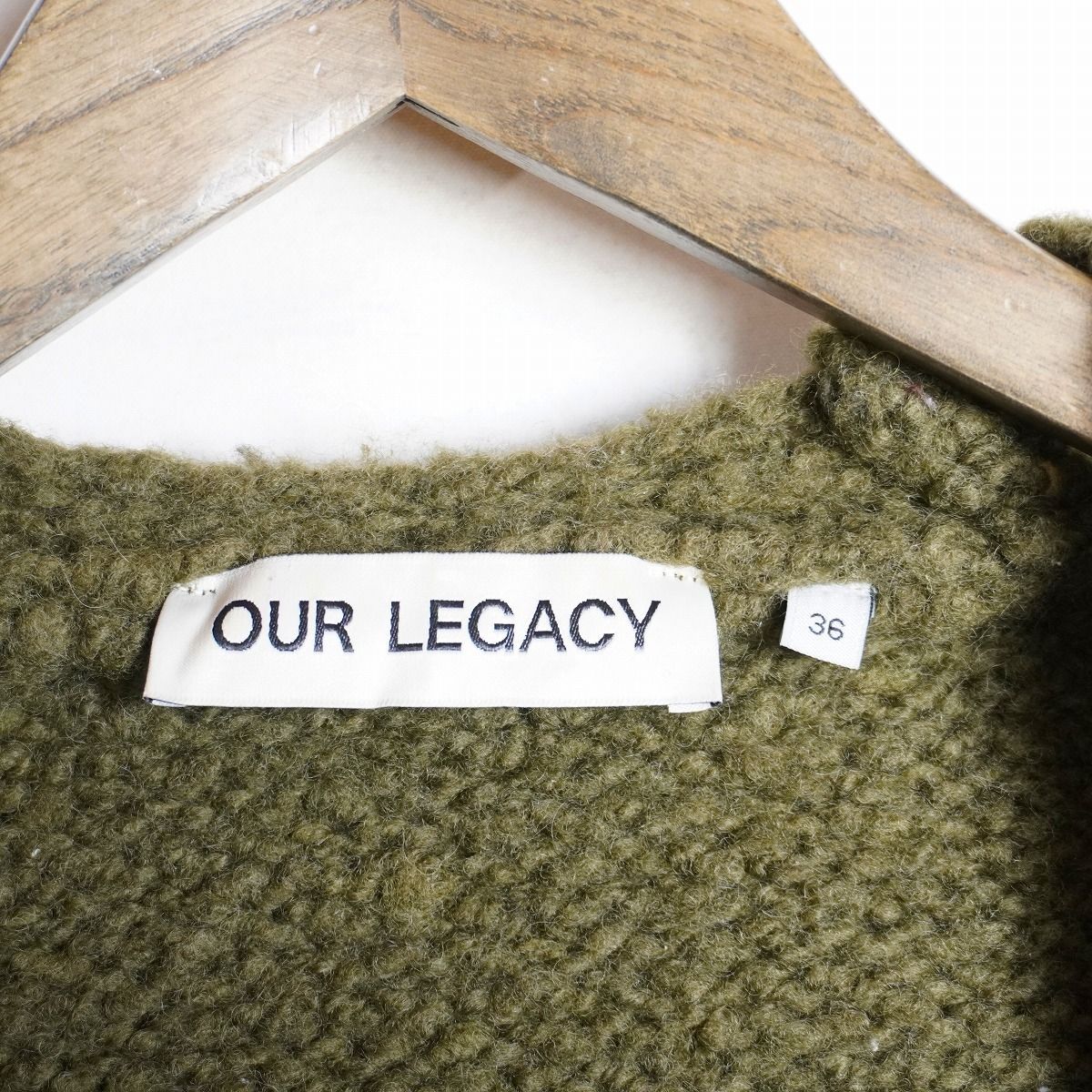 our 美品 正規 OUR LEGACY ニット カーディガン カーキ 813O△ legacy