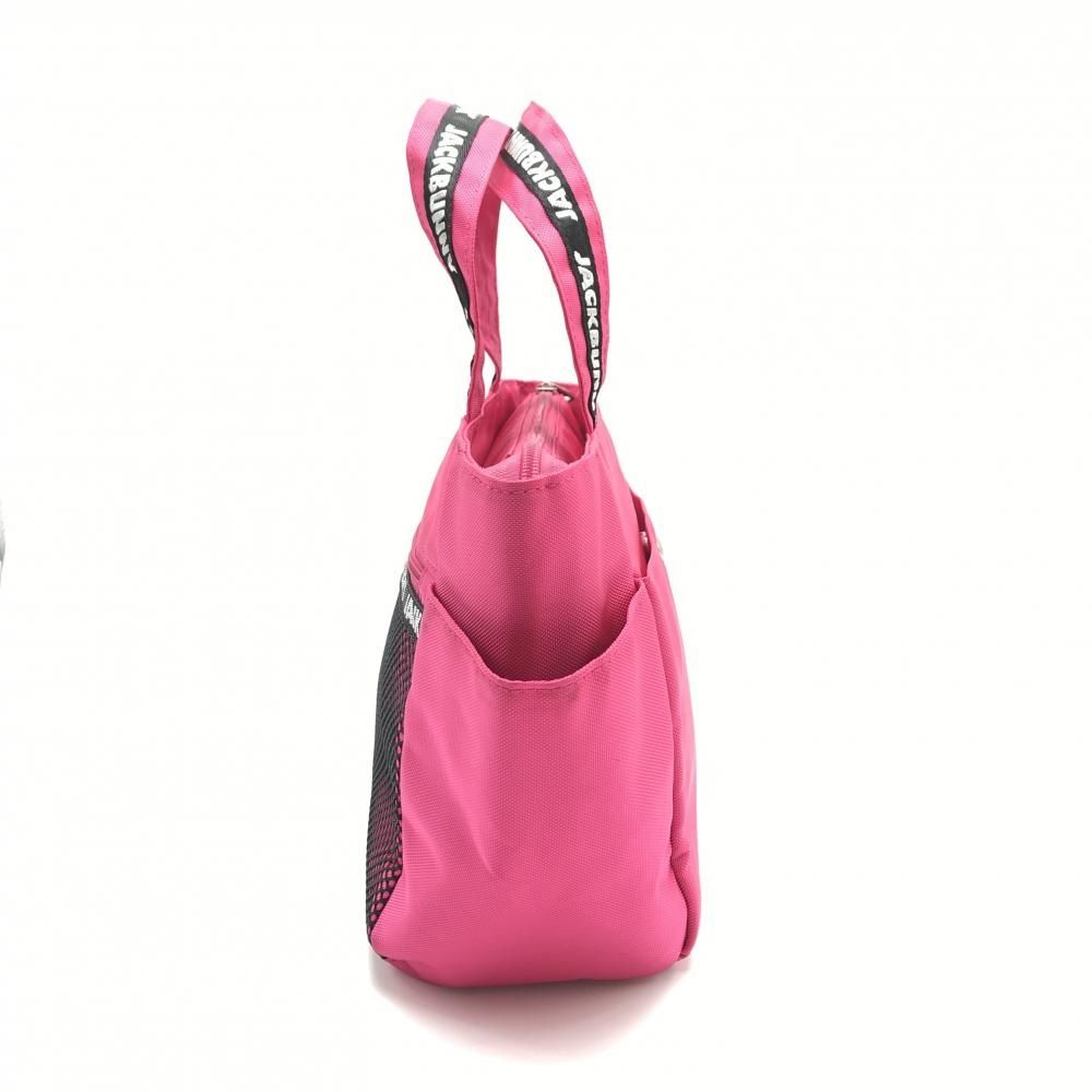 ジャックバニー カートバッグ ピンク×黒 メッシュポケット ゴルフ Jack