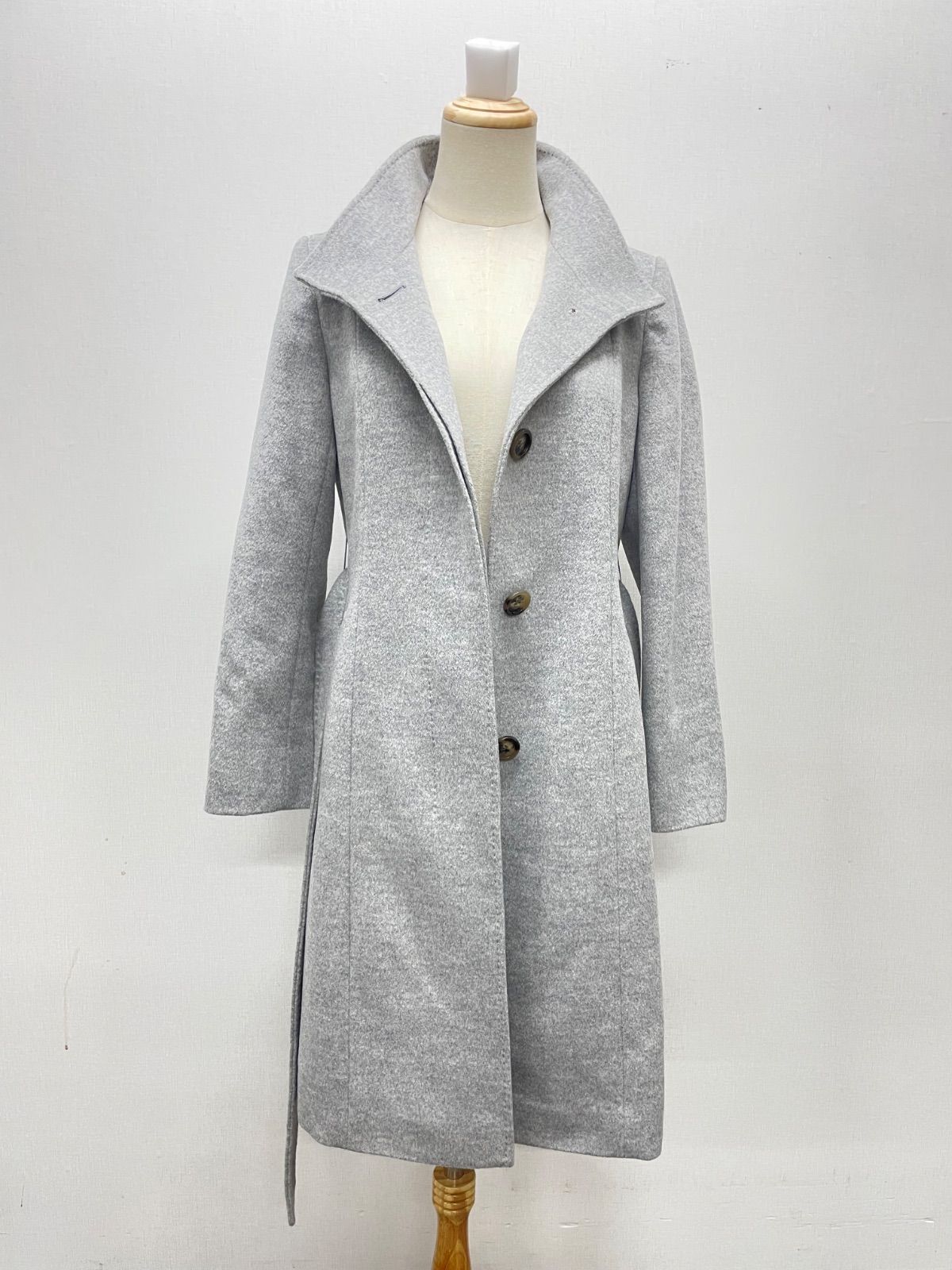 かろやかチェスターコート　グレー かろやかチェスターコートグレー