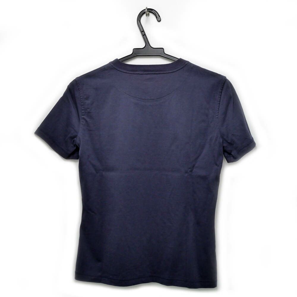 名東 エルメス Tシャツ ネイビー 紺 コットン レディース アパレル 服