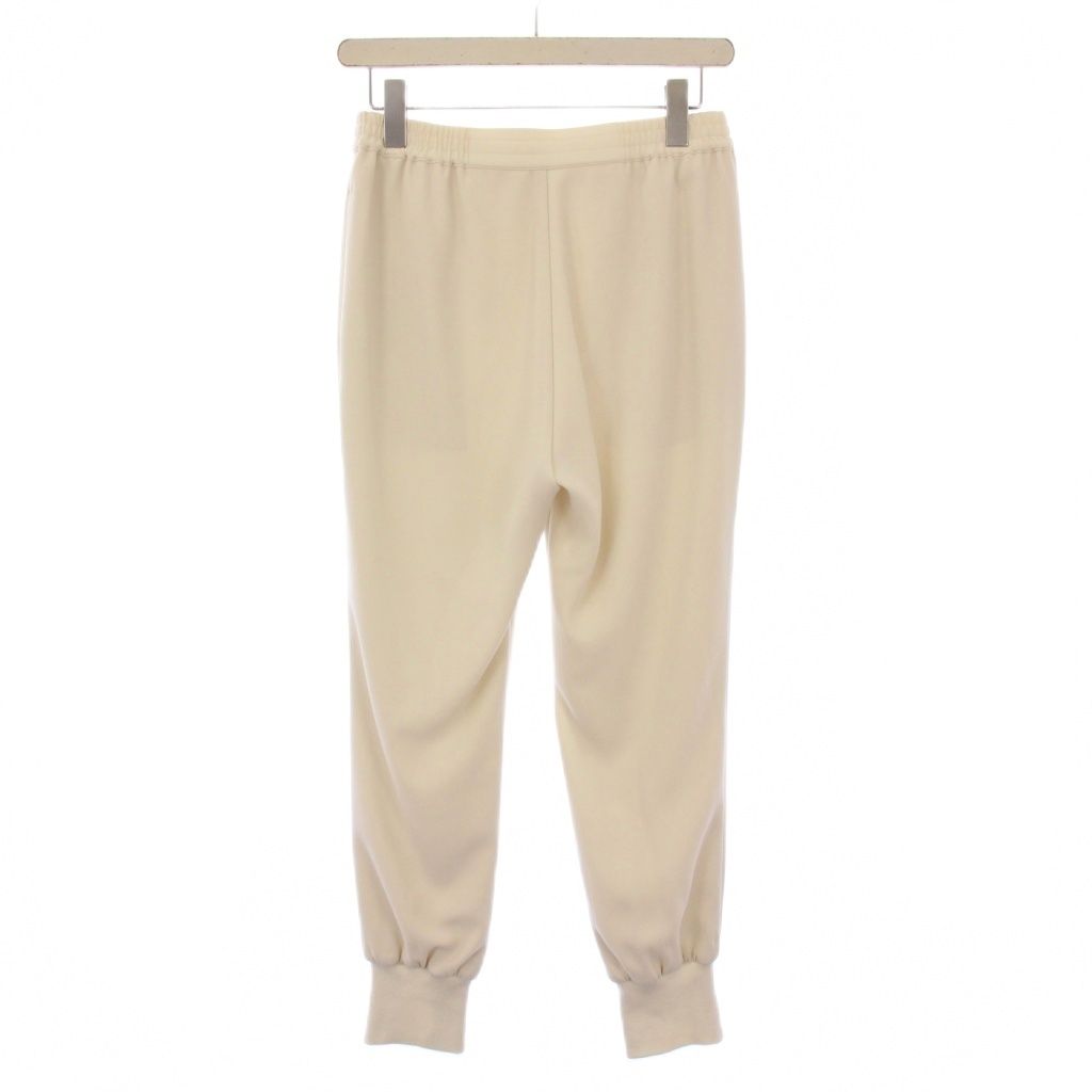 コルピエロ COL PIERROT eclat premium ジョガーパンツ イージー ウエストゴム ストレッチ ワン 無地 34 白 ホワイト BB