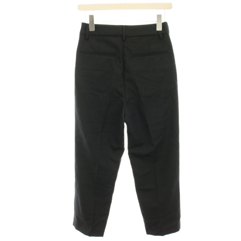 ミューズ ドゥーズィエム クラス MUSE de Deuxieme Classe 24 SS SURGE パンツ テーパードパンツ スラックス タック ウール 34 黒 ブラック HN