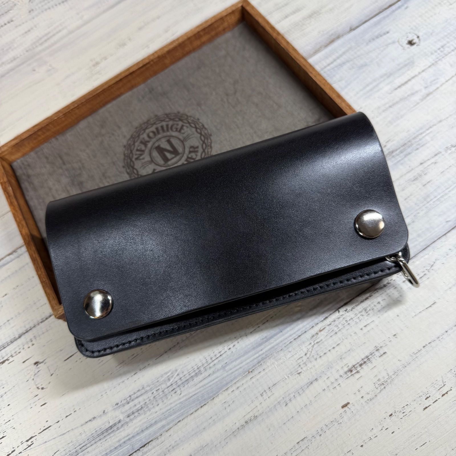 トラッカーウォレット(ブラック)TW-03スペシャル仕様 ミドルトラッカーウォレット『Type03』クロムエクセル/ブラック