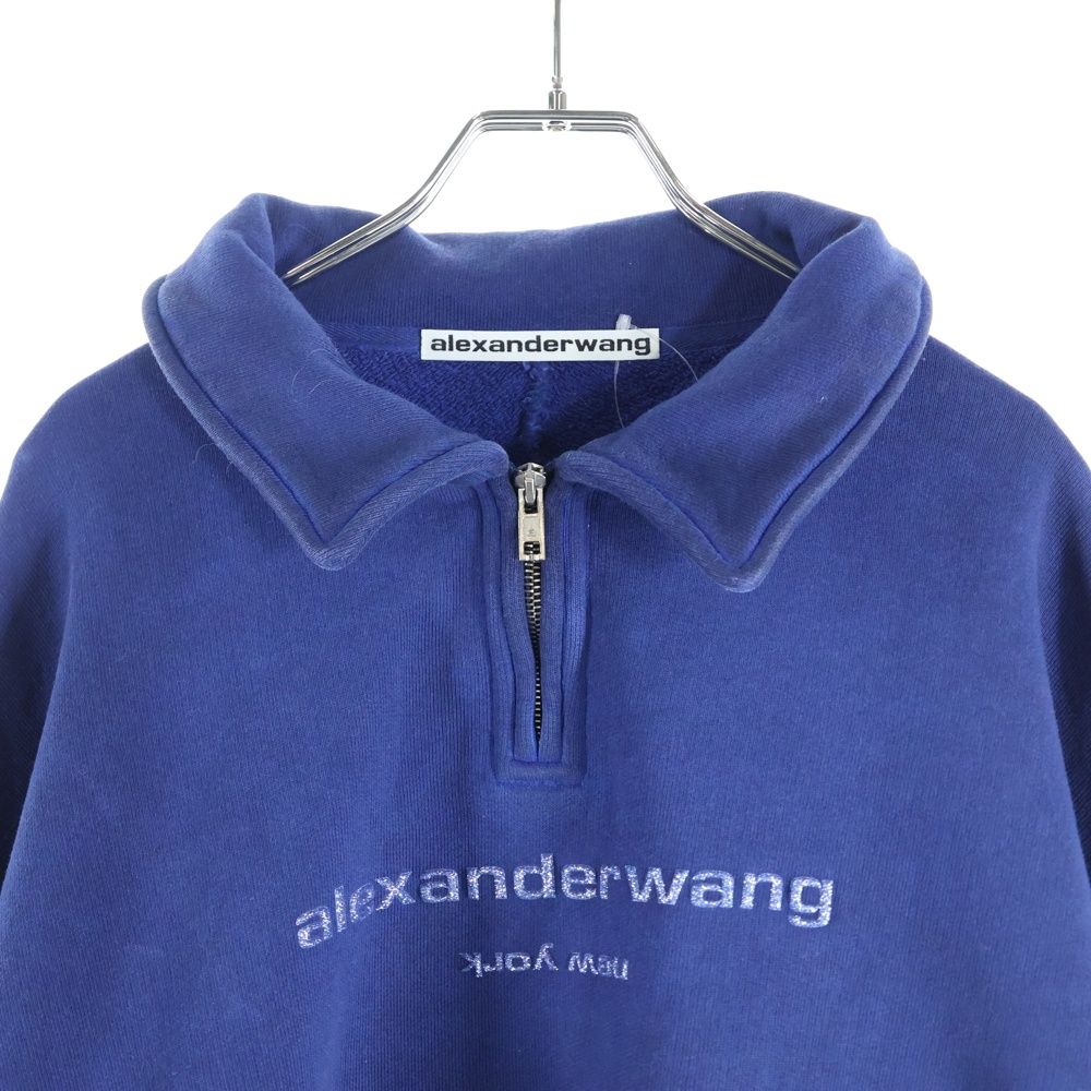 ALEXANDER WANG (アレキサンダーワン) フロントロゴ ハーフジップ